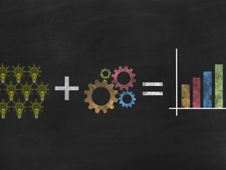 lightbulbs gears equal growing chart